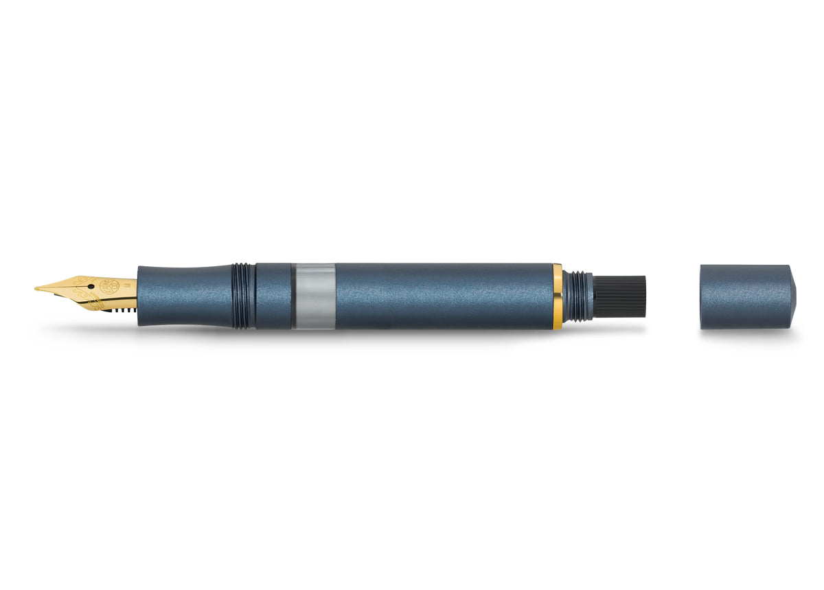 Kaweco Piston AL Sport Fountain Pen- Navy/ Gold – Toronto Pen Shoppe