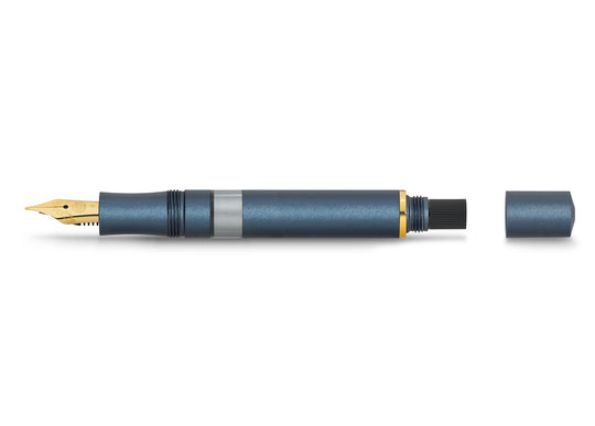 Kaweco Piston AL Sport Fountain Pen- Navy/ Gold
