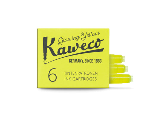 Kaweco Ink Cartridges 6 Pieces Glowing Yellow
