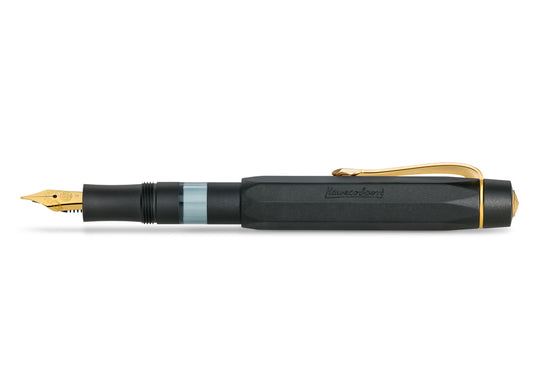 Kaweco Piston AL Sport Fountain Pen- Black / Gold