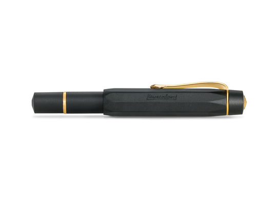 Kaweco Piston AL Sport Fountain Pen- Black / Gold