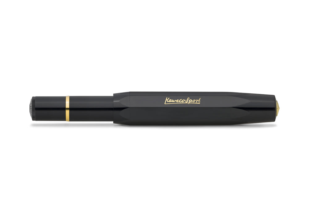 Kaweco Piston Sport Classic- Black/Gold