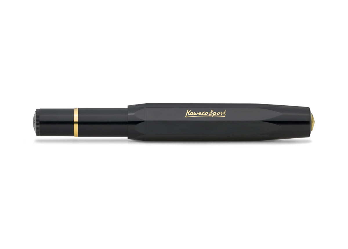 Kaweco Piston Sport Classic- Black/Gold