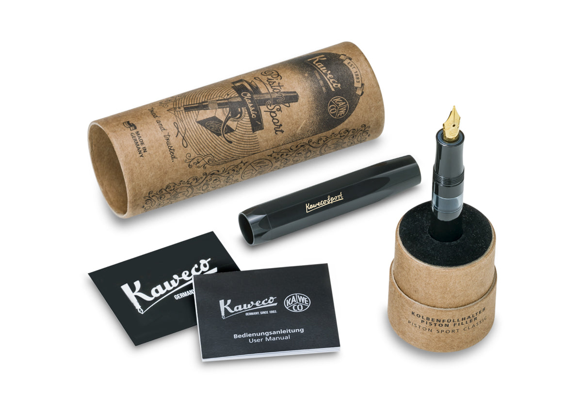 Kaweco Piston Sport Classic- Black/Gold