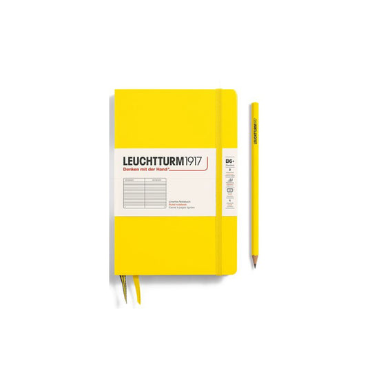 LEUCHTTURM1917 Paperback Notebook B6+ Hardcover - Lemon