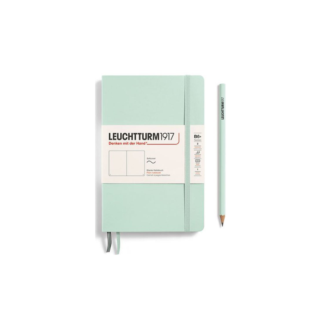 LEUCHTTURM1917 Paperback Notebook B6+ Softcover - Mint Green