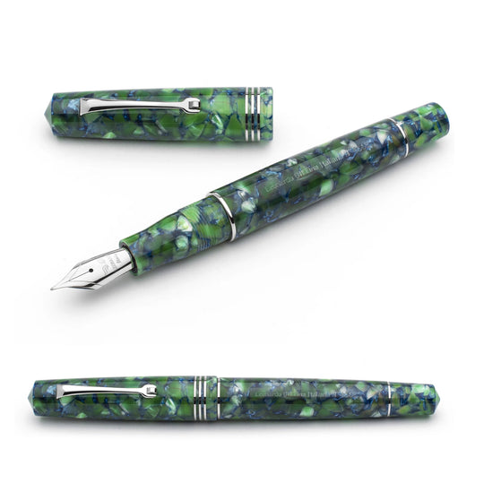 Leonardo Officina Italiana Momento Zero Fountain Pen - Green/Blue