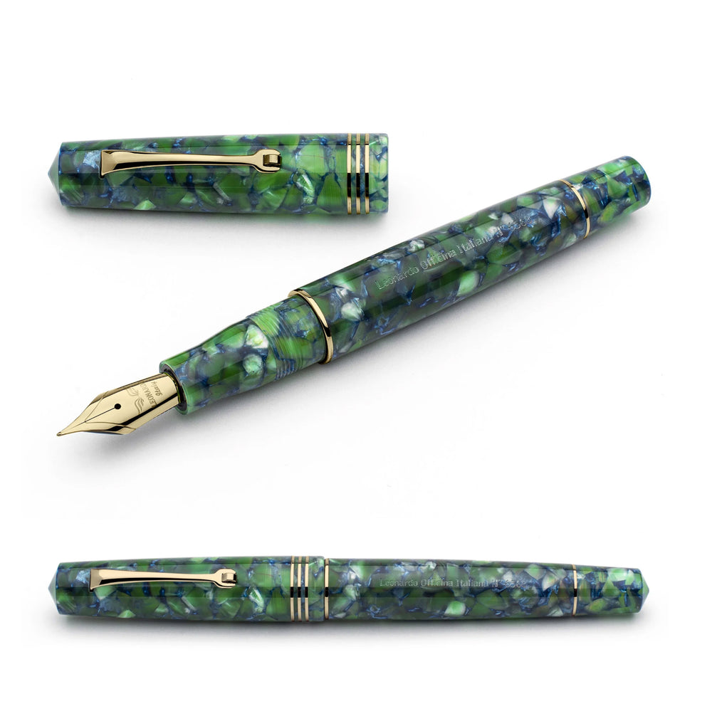 Leonardo Officina Italiana Momento Zero Fountain Pen - Green/Blue