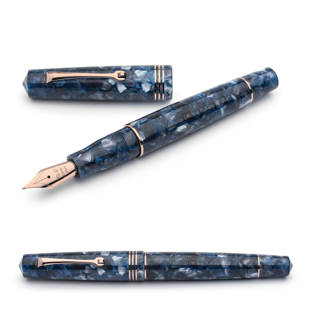 Leonardo Officina Italiana Momento Zero Fountain Pen - Blue Sorrento