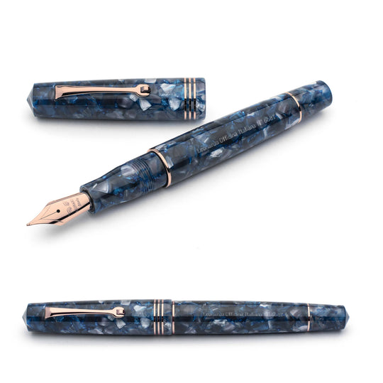 Leonardo Officina Italiana Momento Zero Fountain Pen - Blue Sorrento