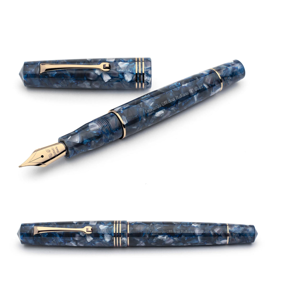 Leonardo Officina Italiana Momento Zero Fountain Pen - Blue Sorrento