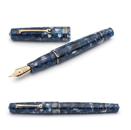 Leonardo Officina Italiana Momento Zero Fountain Pen - Blue Sorrento