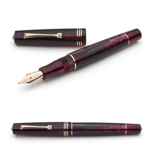 Leonardo Officina Italiana Momento Zero Fountain Pen - Prugna Plum