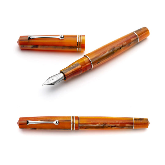 Leonardo Officina Italiana Momento Zero Fountain Pen - Mango Orange