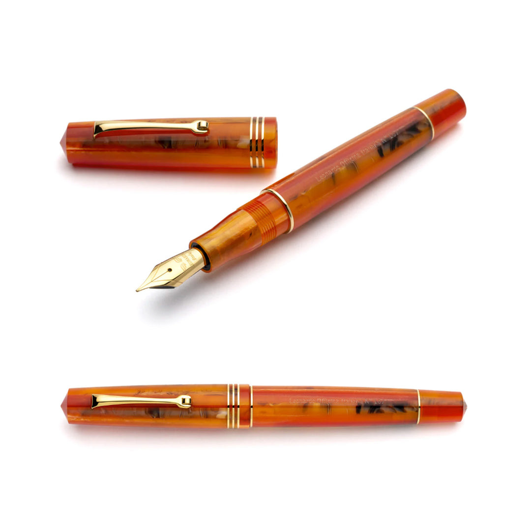 Leonardo Officina Italiana Momento Zero Fountain Pen - Mango Orange