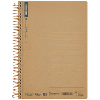 Maruman A5 Spiral Notebook Basic Horizontal Lines 150 sheets 6.5mm