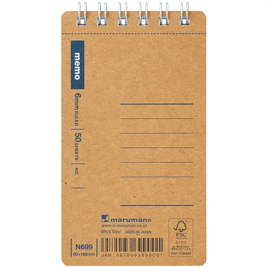 Maruman  A7 Slim Spiral Notebook Basic 6mm