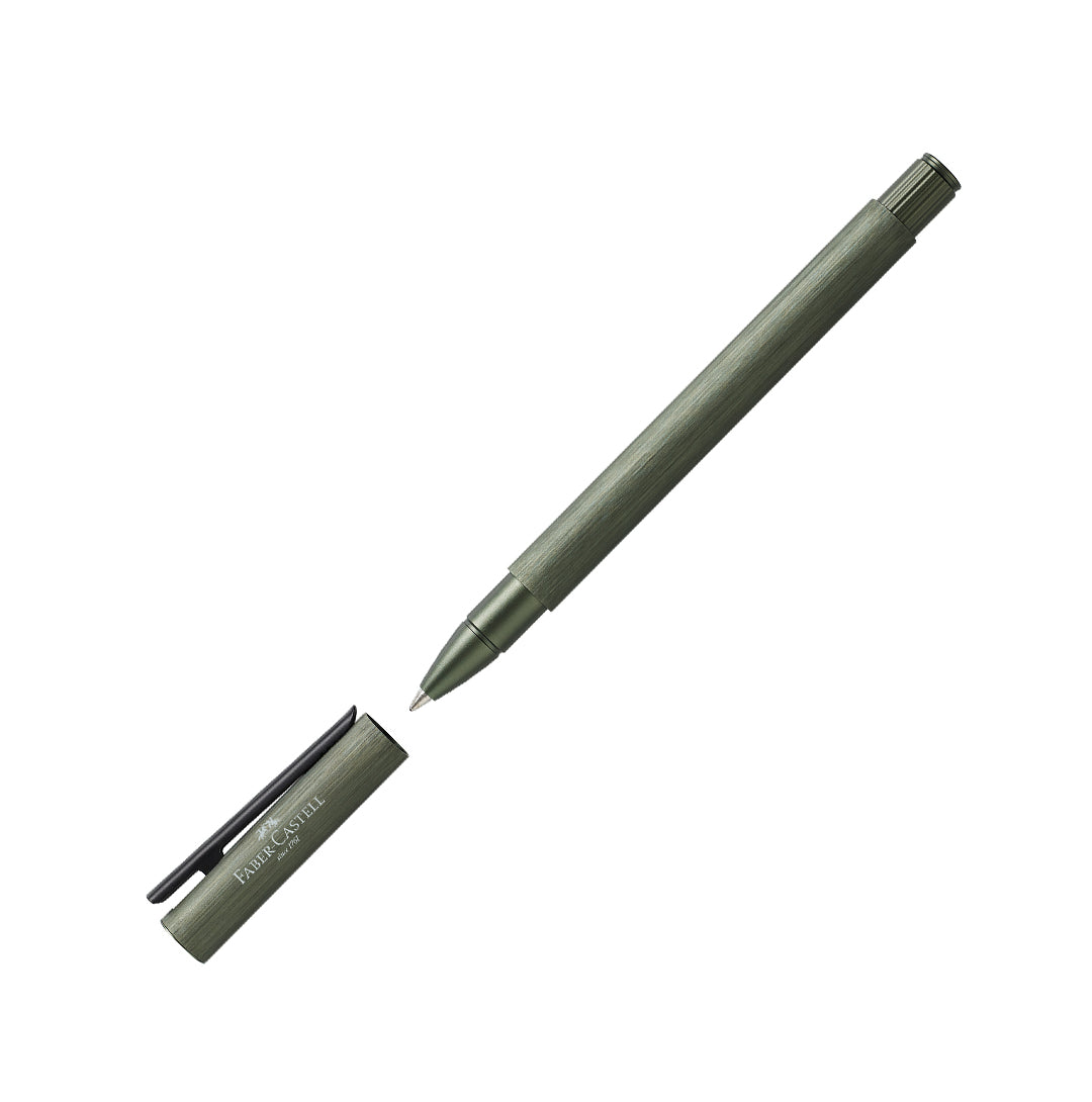 Faber Castell Neo Slim Aluminum Rollerball Pen - Olive Green