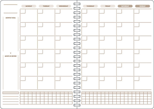 Kokuyo Campus Study Planner - Monthly &amp; Weekly