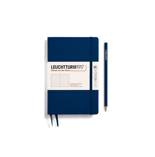 LEUCHTTURM1917 Paperback Notebook B6+ Hardcover - Navy