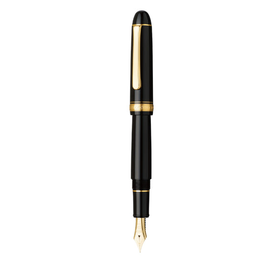 Platinum Japan #3776 Century Fountain Pen - Black & Gold