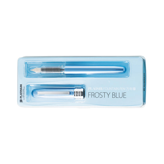 Platinum Japan Plaisir Fountain Pen - Frosty Blue