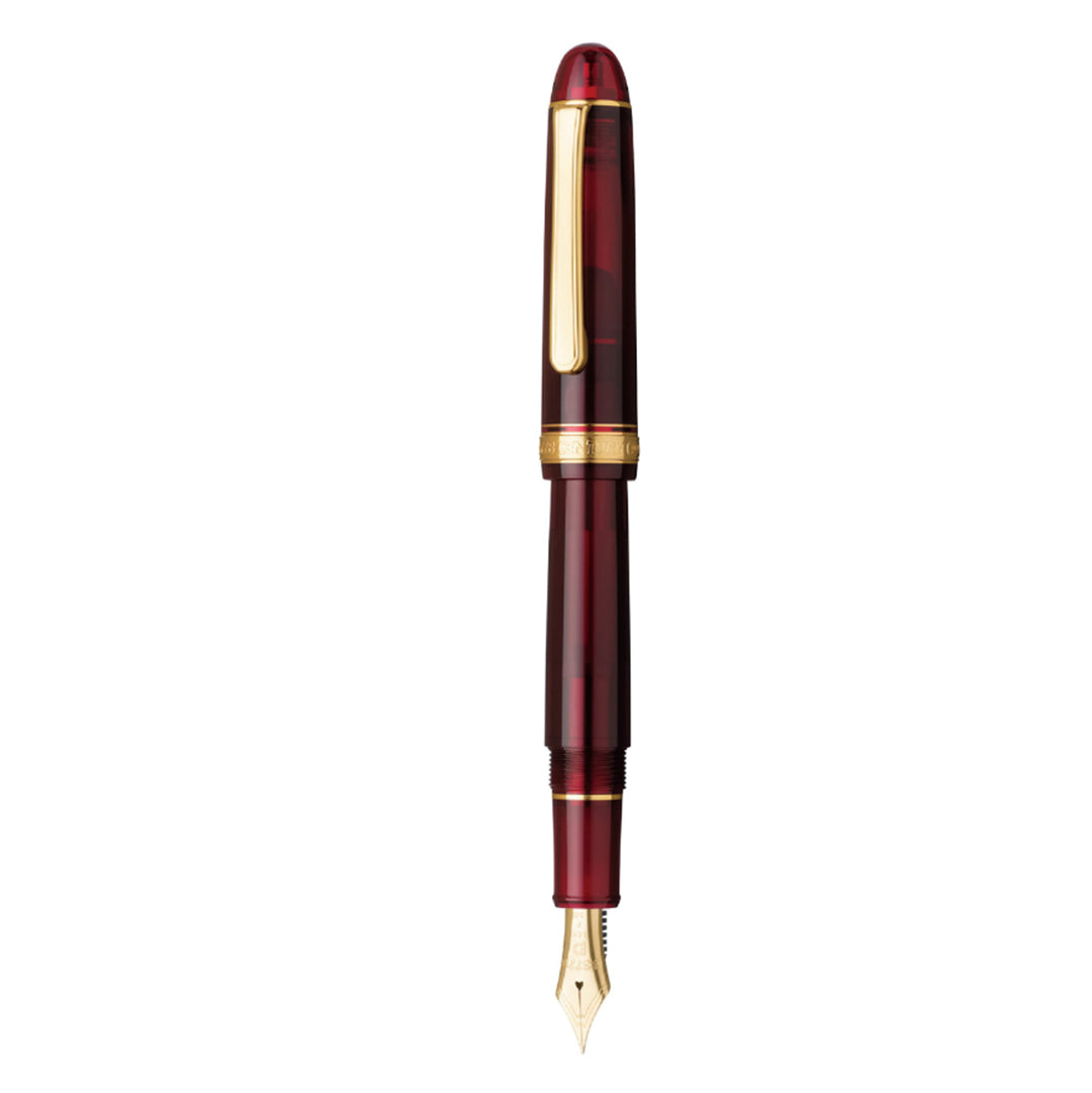 Platinum Japan #3776 Fountain Pen- Red & Gold