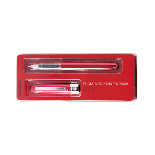 Platinum Japan Plaisir Fountain Pen - Red