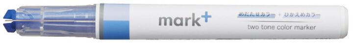 Kokuyo Mark+ Two Tone Highlighter- Blue