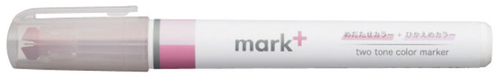 Kokuyo Mark+ Two Tone Highlighter- Pink