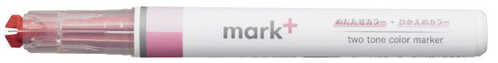 Kokuyo Mark+ Two Tone Highlighter- Pink