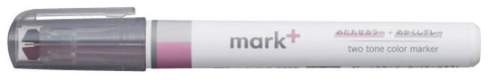 Kokuyo Mark+ Two Tone Marker - Pink+Gray