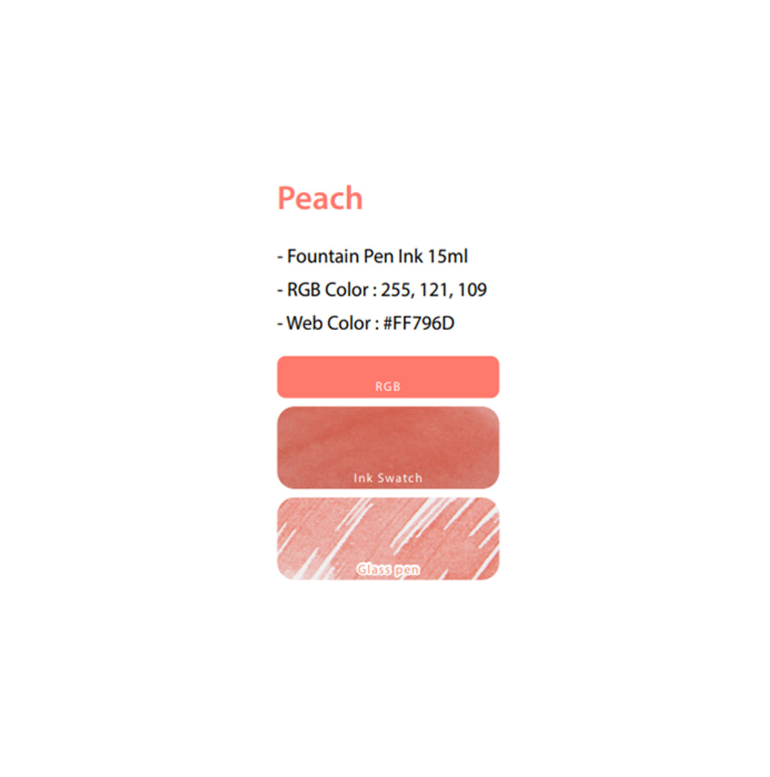 Colorverse Fountain Pen Ink USA Special Edition - Peach
