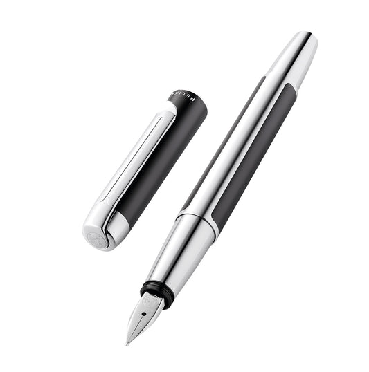 Pelikan PURA® Fountain Pen -Black/ Silver