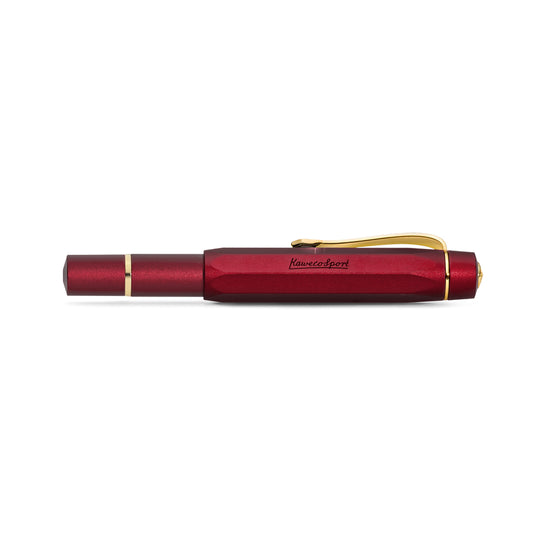 Kaweco │  Fountain Pen PISTON SPORT AL Solo Bordeaux/Gold