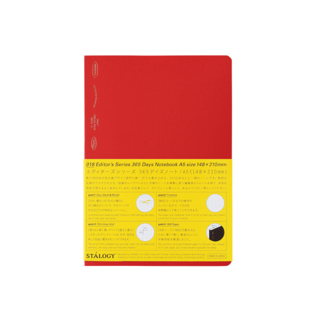 Stalogy 018 Editor’s Series 365 Days Notebook Grid A5