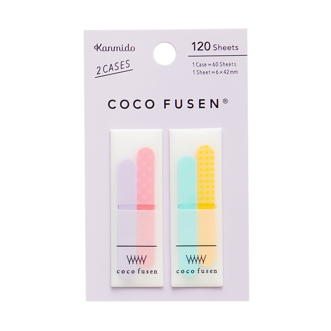 KANMIDO Sticky Notes Pattern COCO FUSEN 6 x 42 mm - Purple