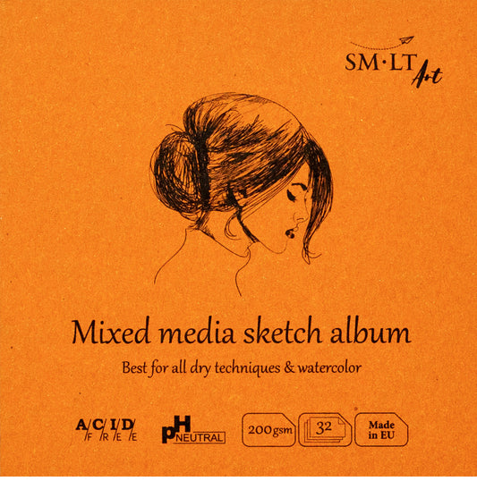 SMLT Layflat sketch album Authentic Mixed media