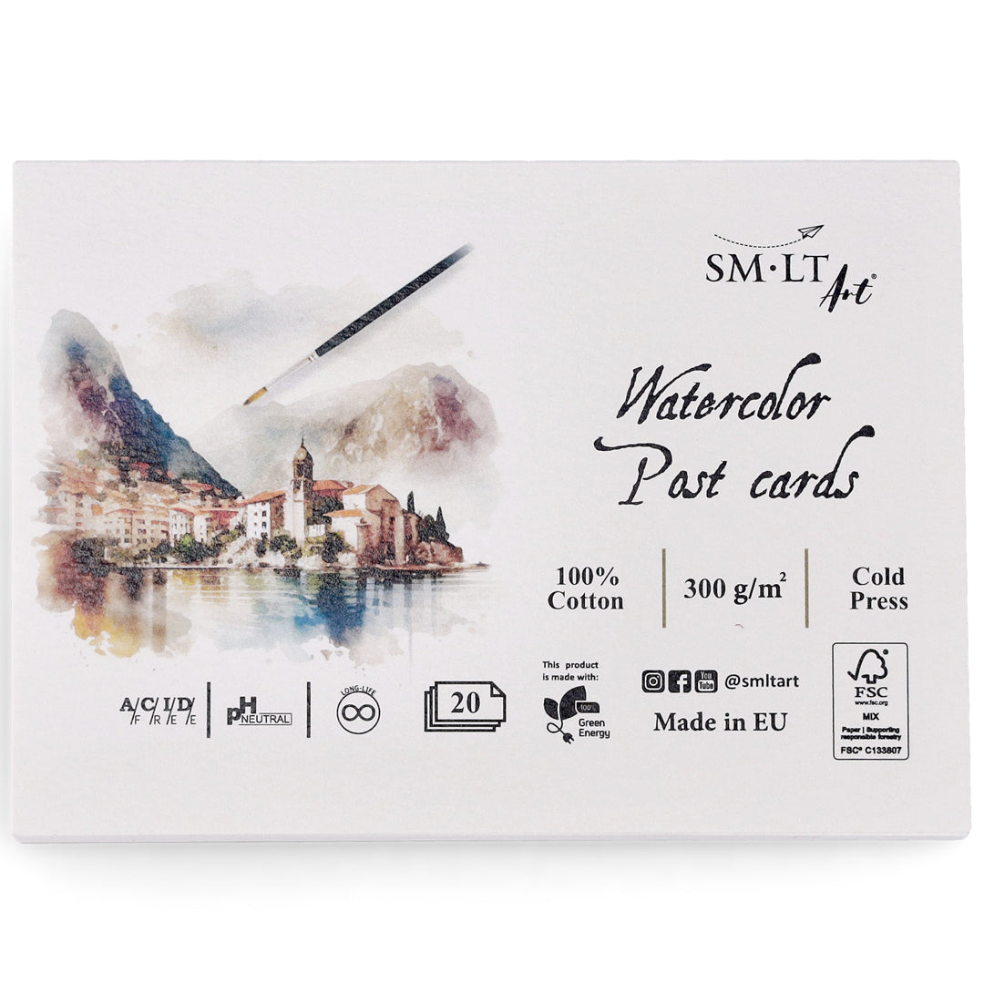 SMLT Watercolor Post cards, 300 gsm