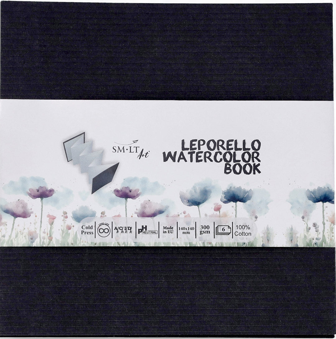 SMLT Leporello watercolor book 140x140mm