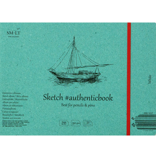 SMLT Stitched sketch album White #authenticbook