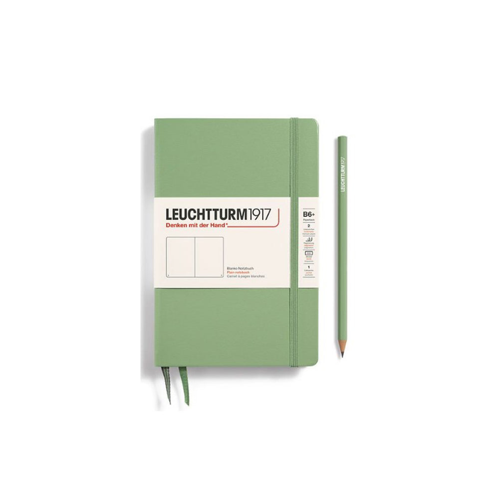 LEUCHTTURM1917 Paperback Notebook B6+ Hardcover - Sage