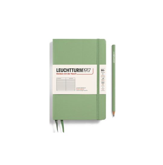 LEUCHTTURM1917 Paperback Notebook B6+ Hardcover - Sage