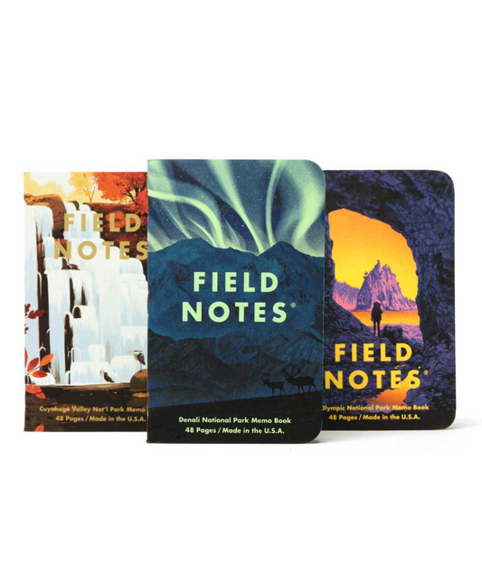 Field Notes 3½" × 5½" Notebooks- Denali, Cuyahoga Valley, Olympic National Parks