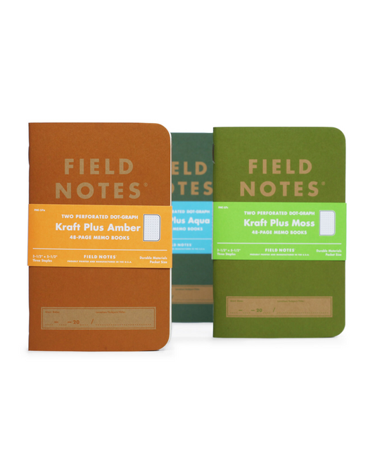 Field Notes 3½" × 5½" Notebooks-  Kraft Plus