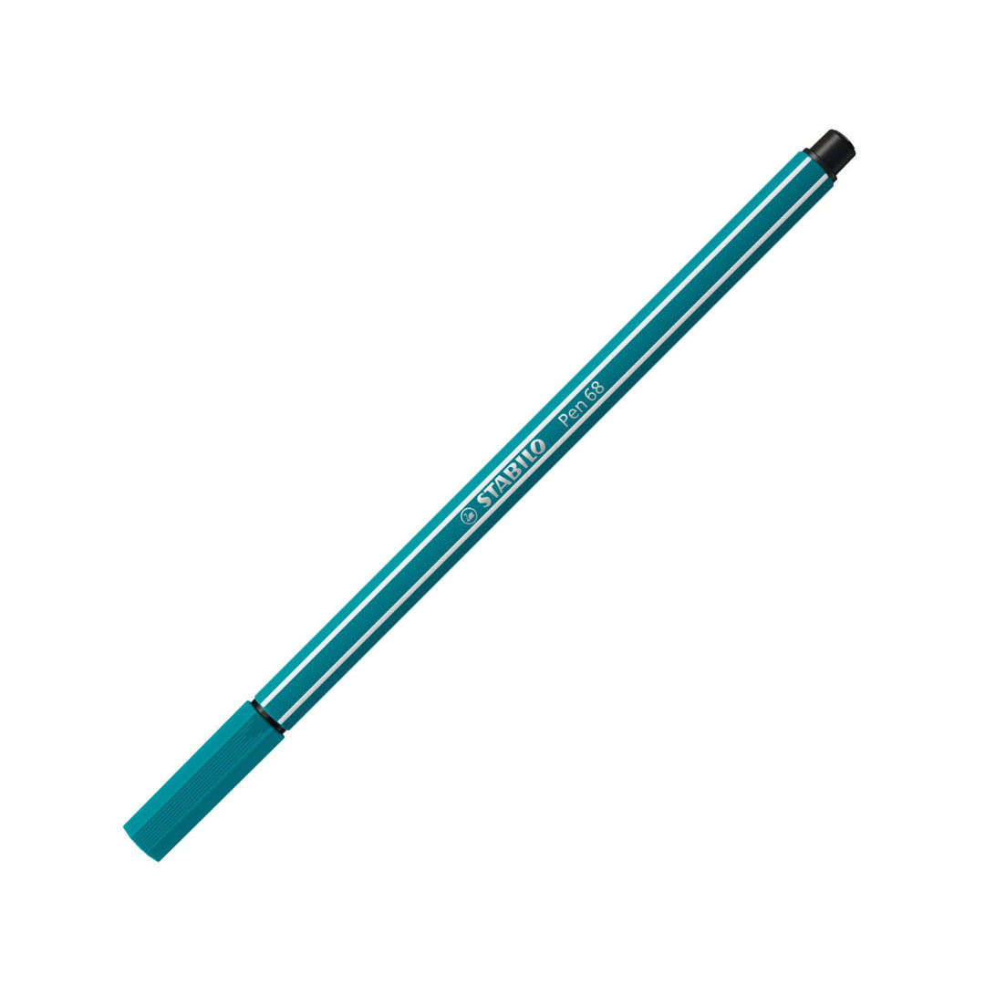 Stabilo Premium Medium Felt-tip Pen 68- Turquoise Blue