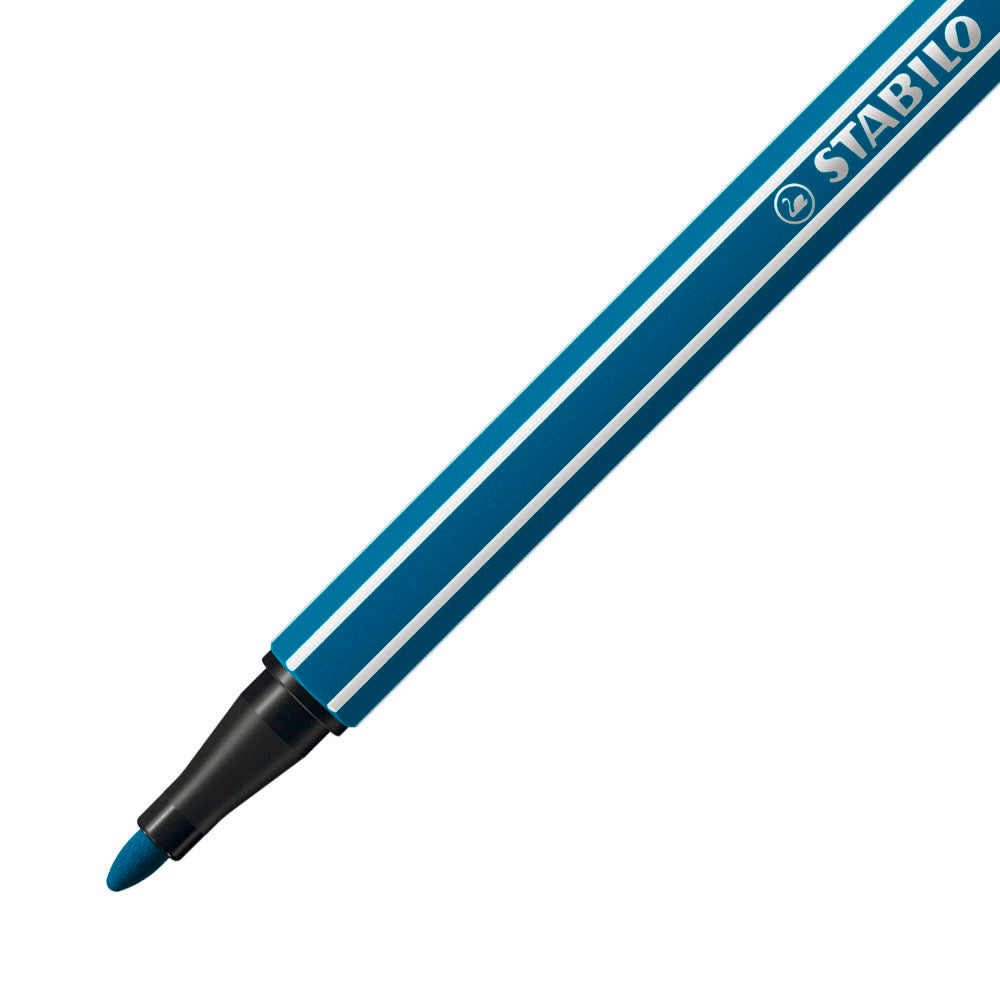 Stabilo Premium Medium Felt-tip Pen 68- Turquoise Blue