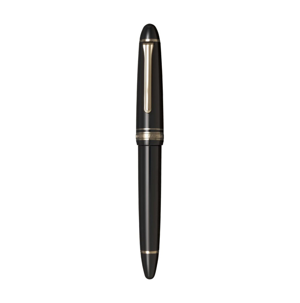 Sailor Japan 1911 Casual L Stable Gold Trim Fountain Pen- Muted Black