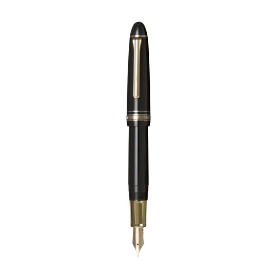 Sailor Japan 1911 Casual L Stable Gold Trim Fountain Pen- Muted Black