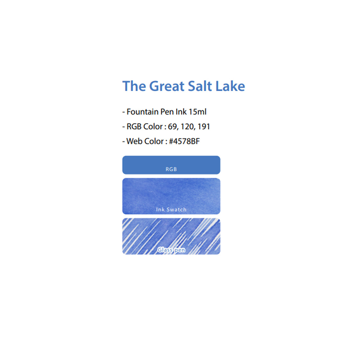 Colorverse Fountain Pen Ink USA Special Edition - The Great Salt Lake